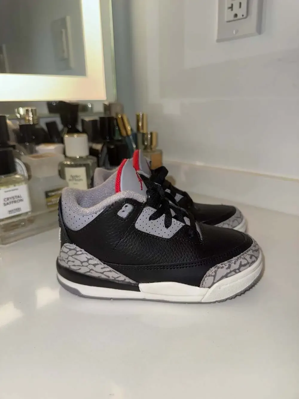 Jordan 3 Retro TD Black Cement Reimagined DM0968-010 Toddler Shoes